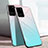Custodia Silicone Specchio Laterale Cover T01 per Samsung Galaxy S20 Ultra Ciano