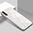 Custodia Silicone Specchio Laterale Cover T02 per Huawei P20 Bianco
