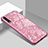 Custodia Silicone Specchio Laterale Cover T02 per Huawei P20 Rosa
