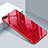 Custodia Silicone Specchio Laterale Cover T02 per Oppo R15X Rosso