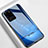 Custodia Silicone Specchio Laterale Cover T02 per Samsung Galaxy S20 Ultra Blu