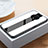 Custodia Silicone Specchio Laterale Cover T03 per OnePlus 7T Bianco