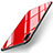 Custodia Silicone Specchio Laterale Cover T04 per Huawei P20 Rosso