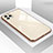 Custodia Silicone Specchio Laterale Cover T05 per Apple iPhone 11 Pro Max Oro
