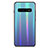 Custodia Silicone Specchio Laterale Sfumato Arcobaleno Cover A02 per Samsung Galaxy S10 Plus Cielo Blu