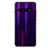 Custodia Silicone Specchio Laterale Sfumato Arcobaleno Cover A02 per Samsung Galaxy S10 Plus Viola