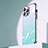 Custodia Silicone Specchio Laterale Sfumato Arcobaleno Cover AT1 per Apple iPhone 13 Pro Max
