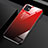 Custodia Silicone Specchio Laterale Sfumato Arcobaleno Cover H01 per Apple iPhone 11 Rosso