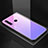 Custodia Silicone Specchio Laterale Sfumato Arcobaleno Cover H01 per Huawei Honor 20E Viola