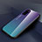 Custodia Silicone Specchio Laterale Sfumato Arcobaleno Cover H01 per Huawei Honor View 30 Pro 5G Viola