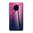 Custodia Silicone Specchio Laterale Sfumato Arcobaleno Cover H01 per Huawei Mate 30