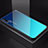Custodia Silicone Specchio Laterale Sfumato Arcobaleno Cover H01 per Huawei Nova 5T Blu