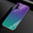 Custodia Silicone Specchio Laterale Sfumato Arcobaleno Cover H01 per Huawei Nova 6 Viola