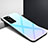 Custodia Silicone Specchio Laterale Sfumato Arcobaleno Cover H01 per Huawei P40 Pro
