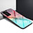 Custodia Silicone Specchio Laterale Sfumato Arcobaleno Cover H01 per Huawei P40 Pro Multicolore