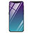 Custodia Silicone Specchio Laterale Sfumato Arcobaleno Cover H01 per Oppo Find X Super Flash Edition Blu