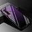 Custodia Silicone Specchio Laterale Sfumato Arcobaleno Cover H01 per Oppo Find X2 Pro Viola