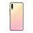 Custodia Silicone Specchio Laterale Sfumato Arcobaleno Cover H01 per Samsung Galaxy A70 Oro Rosa