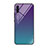Custodia Silicone Specchio Laterale Sfumato Arcobaleno Cover H01 per Samsung Galaxy A70 Viola
