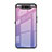 Custodia Silicone Specchio Laterale Sfumato Arcobaleno Cover H01 per Samsung Galaxy A80 Viola