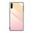 Custodia Silicone Specchio Laterale Sfumato Arcobaleno Cover H01 per Samsung Galaxy Note 10 5G Rosa