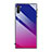 Custodia Silicone Specchio Laterale Sfumato Arcobaleno Cover H01 per Samsung Galaxy Note 10 5G Rosa Caldo