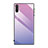 Custodia Silicone Specchio Laterale Sfumato Arcobaleno Cover H01 per Samsung Galaxy Note 10 Viola