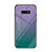 Custodia Silicone Specchio Laterale Sfumato Arcobaleno Cover H01 per Samsung Galaxy S10e Viola