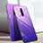 Custodia Silicone Specchio Laterale Sfumato Arcobaleno Cover H01 per Xiaomi Mi 9T Viola