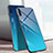 Custodia Silicone Specchio Laterale Sfumato Arcobaleno Cover H01 per Xiaomi Mi A3 Blu