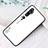 Custodia Silicone Specchio Laterale Sfumato Arcobaleno Cover H01 per Xiaomi Mi Note 10 Bianco