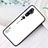 Custodia Silicone Specchio Laterale Sfumato Arcobaleno Cover H01 per Xiaomi Mi Note 10 Pro Bianco