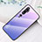 Custodia Silicone Specchio Laterale Sfumato Arcobaleno Cover H01 per Xiaomi Mi Note 10 Pro Viola