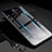 Custodia Silicone Specchio Laterale Sfumato Arcobaleno Cover H01 per Xiaomi Redmi Note 8 Pro Grigio