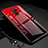 Custodia Silicone Specchio Laterale Sfumato Arcobaleno Cover H01 per Xiaomi Redmi Note 8 Pro Rosso