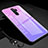 Custodia Silicone Specchio Laterale Sfumato Arcobaleno Cover H01 per Xiaomi Redmi Note 8 Pro Viola