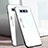 Custodia Silicone Specchio Laterale Sfumato Arcobaleno Cover H02 per Samsung Galaxy S10e Bianco