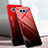 Custodia Silicone Specchio Laterale Sfumato Arcobaleno Cover H02 per Samsung Galaxy S10e Rosso