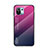 Custodia Silicone Specchio Laterale Sfumato Arcobaleno Cover H02 per Xiaomi Mi 11 5G Rosa Caldo