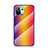 Custodia Silicone Specchio Laterale Sfumato Arcobaleno Cover H03 per Xiaomi Mi 11 Lite 5G NE Giallo