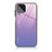 Custodia Silicone Specchio Laterale Sfumato Arcobaleno Cover JD1 per Samsung Galaxy M53 5G Lavanda