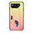 Custodia Silicone Specchio Laterale Sfumato Arcobaleno Cover LS1 per Asus ROG Phone 7