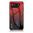 Custodia Silicone Specchio Laterale Sfumato Arcobaleno Cover LS1 per Asus ROG Phone 7 Rosso