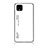 Custodia Silicone Specchio Laterale Sfumato Arcobaleno Cover LS1 per Google Pixel 4 XL Bianco