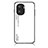 Custodia Silicone Specchio Laterale Sfumato Arcobaleno Cover LS1 per Huawei Honor X40i 5G Bianco