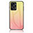 Custodia Silicone Specchio Laterale Sfumato Arcobaleno Cover LS1 per OnePlus Nord 2T 5G Giallo