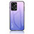 Custodia Silicone Specchio Laterale Sfumato Arcobaleno Cover LS1 per OnePlus Nord 2T 5G Lavanda