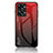 Custodia Silicone Specchio Laterale Sfumato Arcobaleno Cover LS1 per OnePlus Nord 2T 5G Rosso