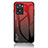Custodia Silicone Specchio Laterale Sfumato Arcobaleno Cover LS1 per OnePlus Nord N20 SE Rosso