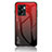 Custodia Silicone Specchio Laterale Sfumato Arcobaleno Cover LS1 per OnePlus Nord N300 5G Rosso